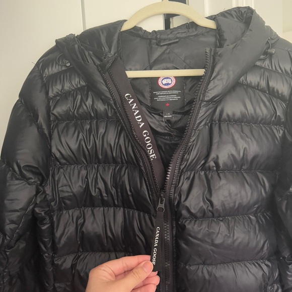 Canada Goose Crofton Bomber Black Zip Puffer Coat - Picture 5 of 8